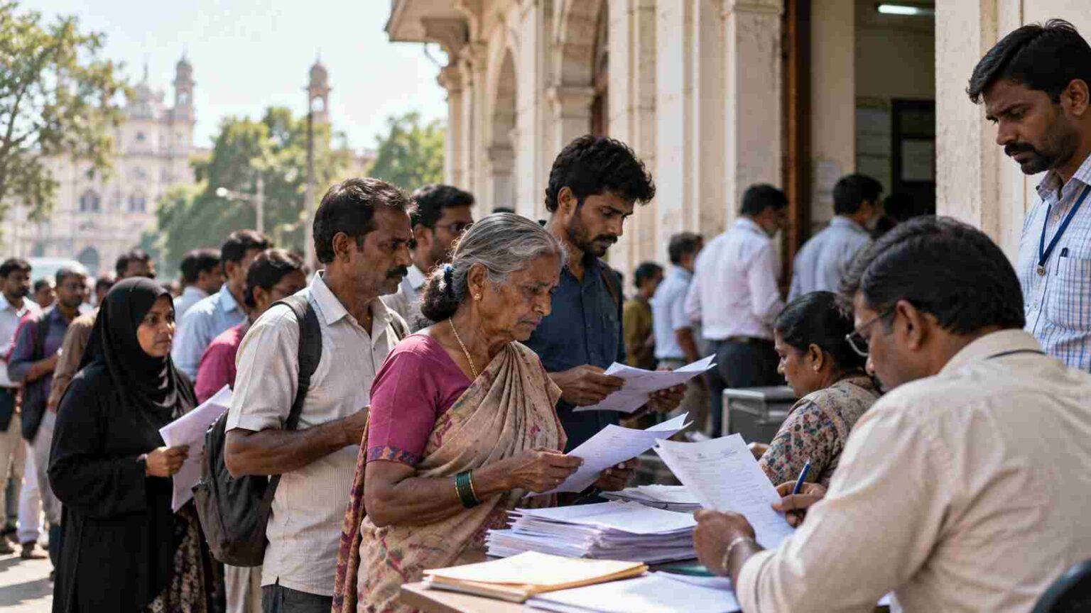 Almost Every Door Got a Notice: The SIR Exercise in Telangana Stirs Doubts About the Voting Rights in Secunderabad 1 Paperwork and Queues at the Civic Office compressed