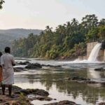 Villagers Observe River Infrastructure compressed